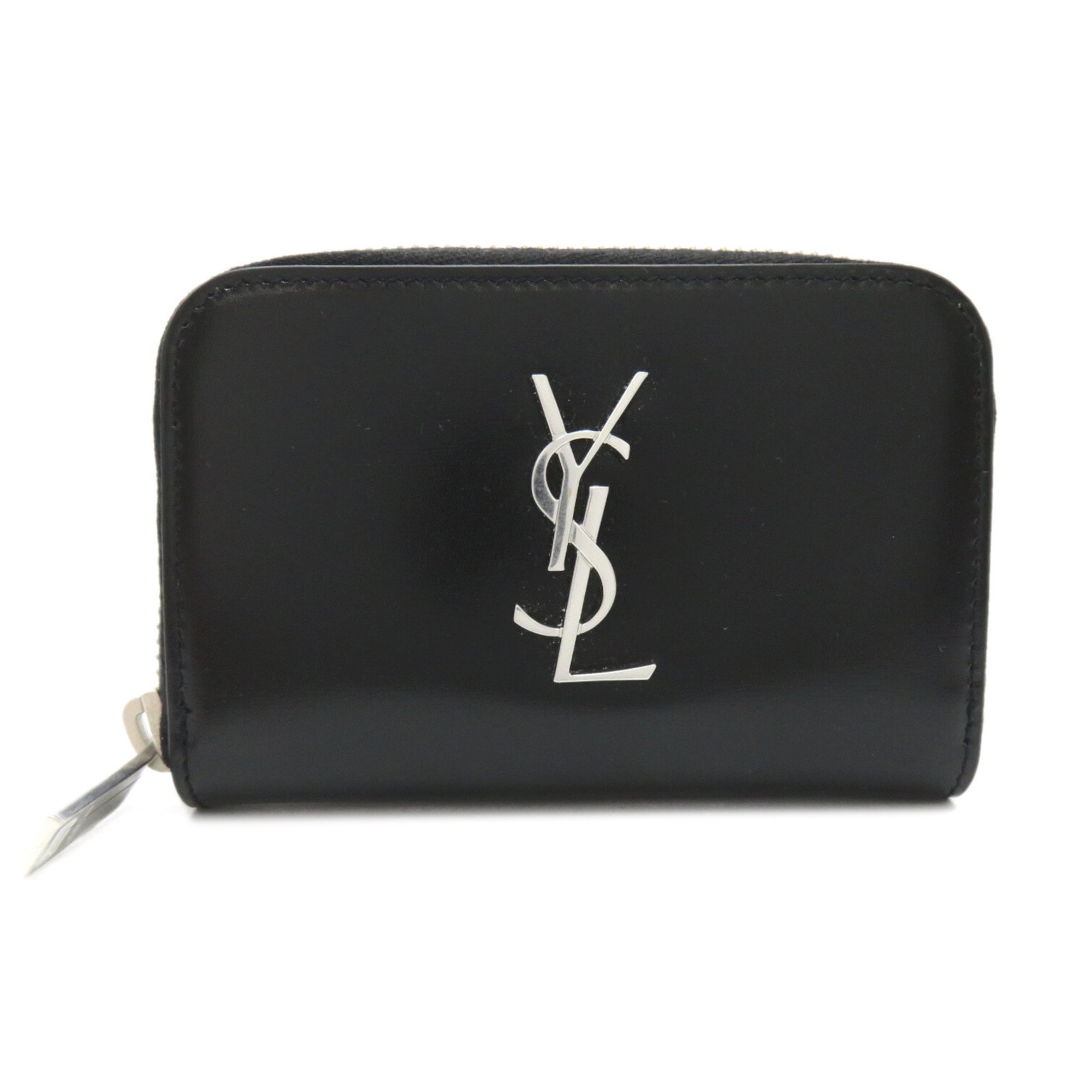 Saint Laurent SAINT LAURENT Wallets and coin cases Leather Men's Women's Black 5354110SX0E1000