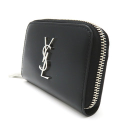 Saint Laurent SAINT LAURENT Wallets and coin cases Leather Men's Women's Black 5354110SX0E1000