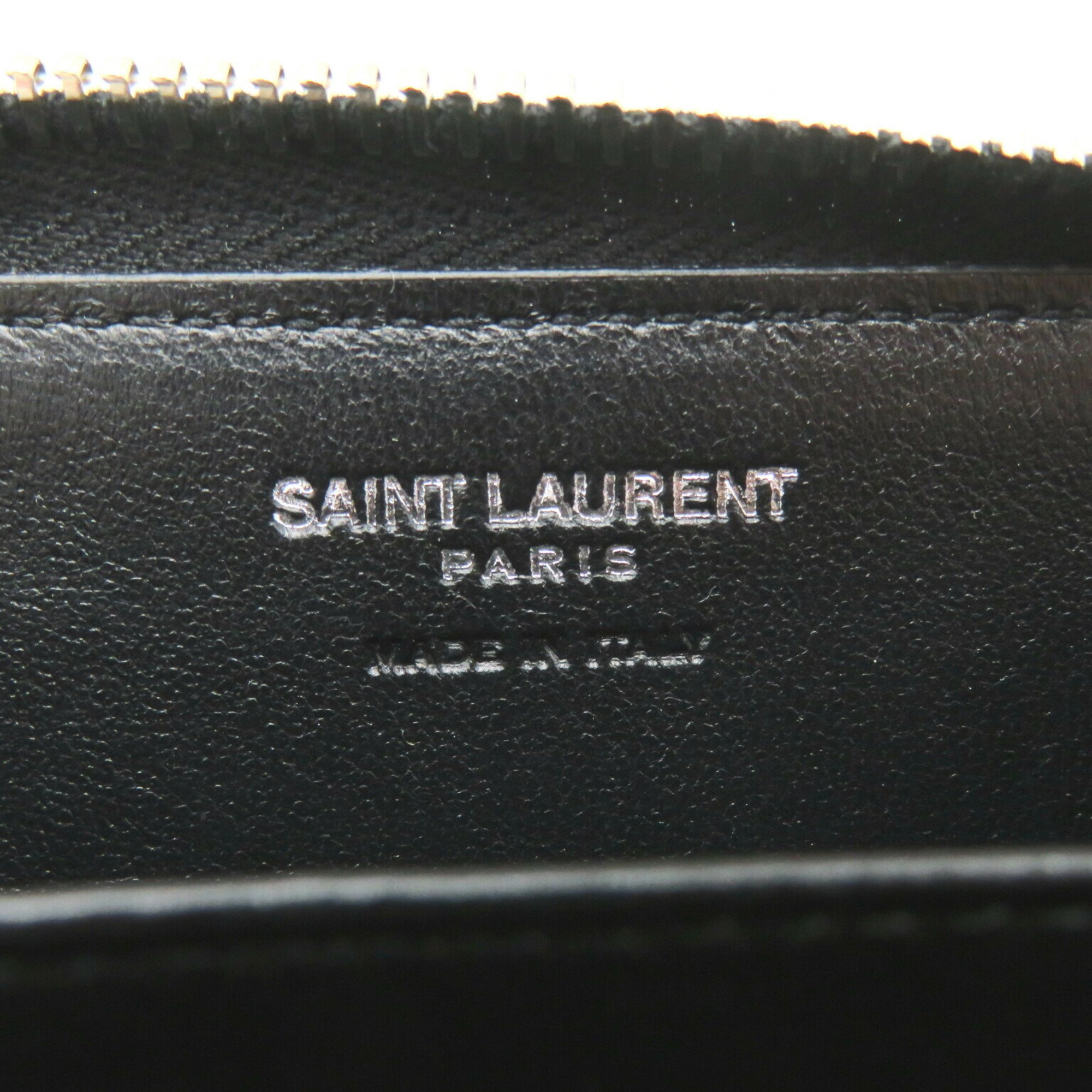 Saint Laurent SAINT LAURENT Wallets and coin cases Leather Men's Women's Black 5354110SX0E1000