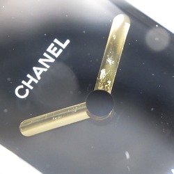 CHANEL Premiere M Watch, GP (Gold Plated), Leather, Women's, Black, H0001