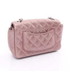 CHANEL Matelasse Shoulder Bag Leather Women's Pink 24515298