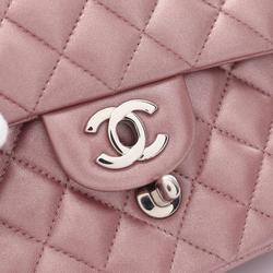 CHANEL Matelasse Shoulder Bag Leather Women's Pink 24515298