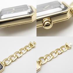 CHANEL Premiere S Watch, K18 (yellow gold), women's, black, H0003