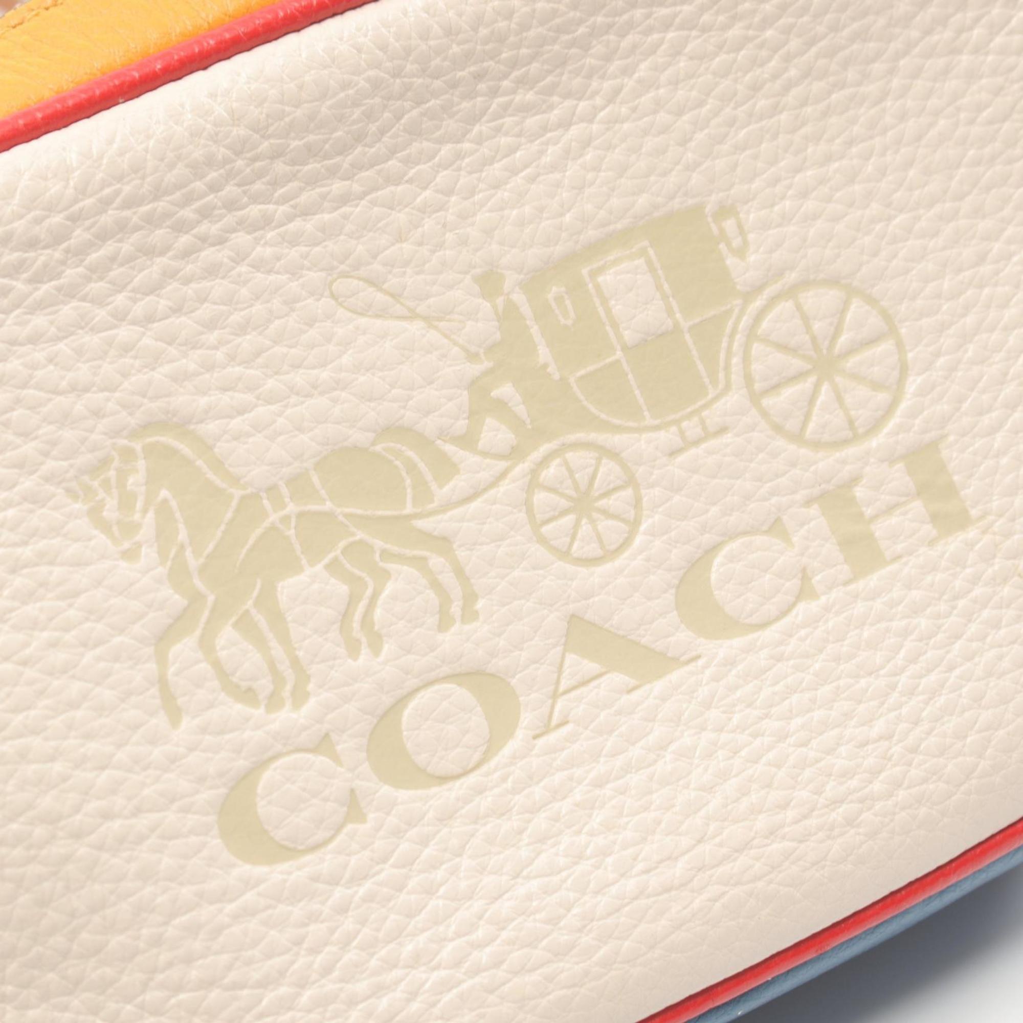 COACH Jess Convertible Belt Bag Color Block with Horse and Carriage Shoulder Leather Women's White Multicolor D2080