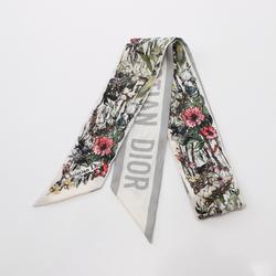 Christian Dior Mitzah Scarf Silk Women's White Multicolor