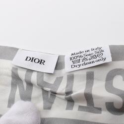 Christian Dior Mitzah Scarf Silk Women's White Multicolor