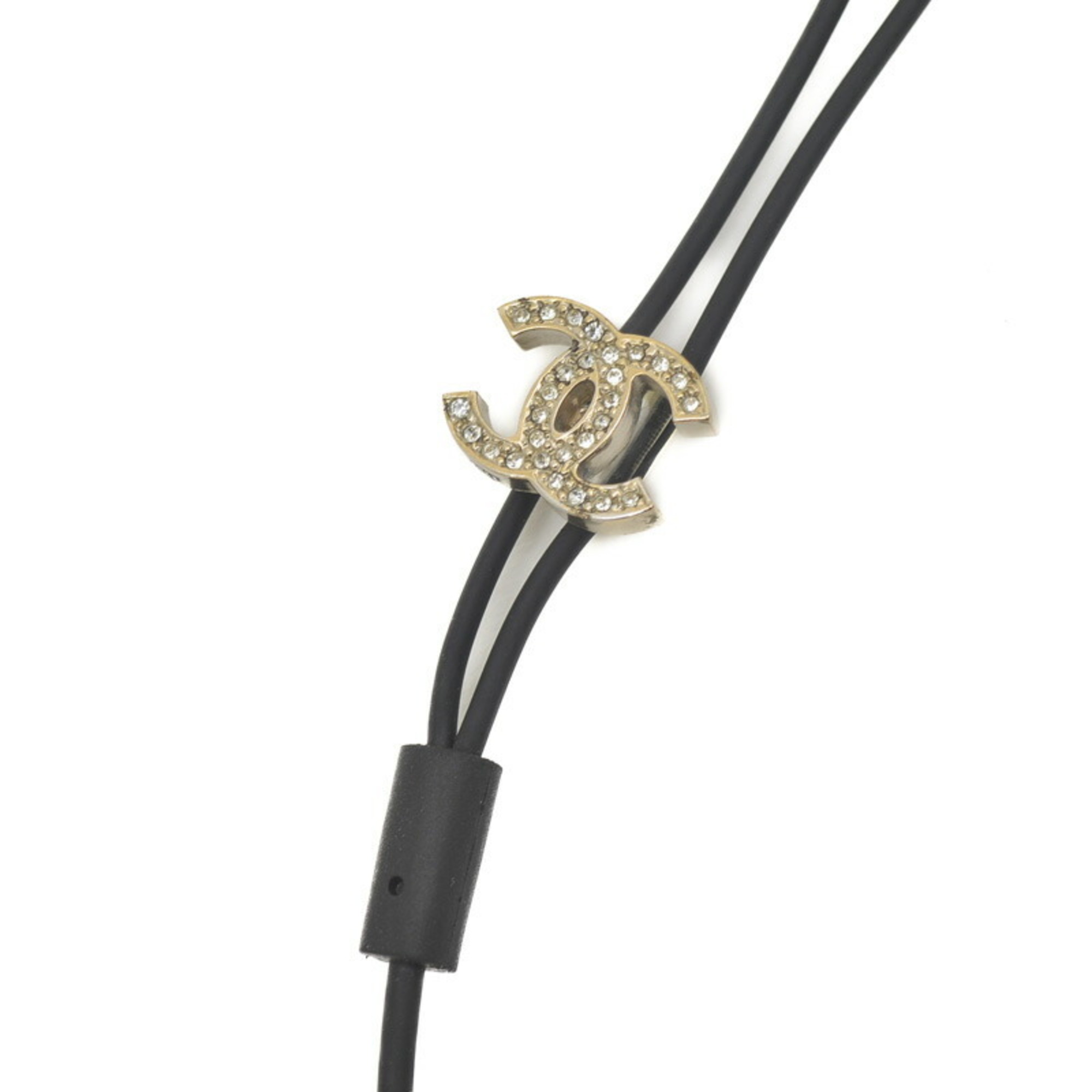 Chanel Earphones Star Coco Mark Rhinestone 3-piece set