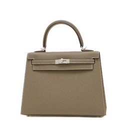 Hermes Kelly 25 Outer Stitched Handbag Epson Etoupe U Stamp