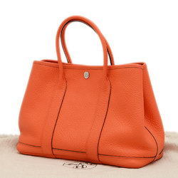 Hermes Garden TPM 30 Handbag Negonda Orange Poppy X Engraved