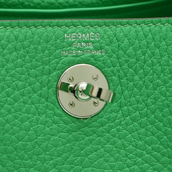 Hermes Lindy Shoulder Bag Taurillon Vert Comic B Stamp