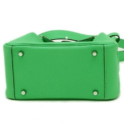 Hermes Lindy Shoulder Bag Taurillon Vert Comic B Stamp