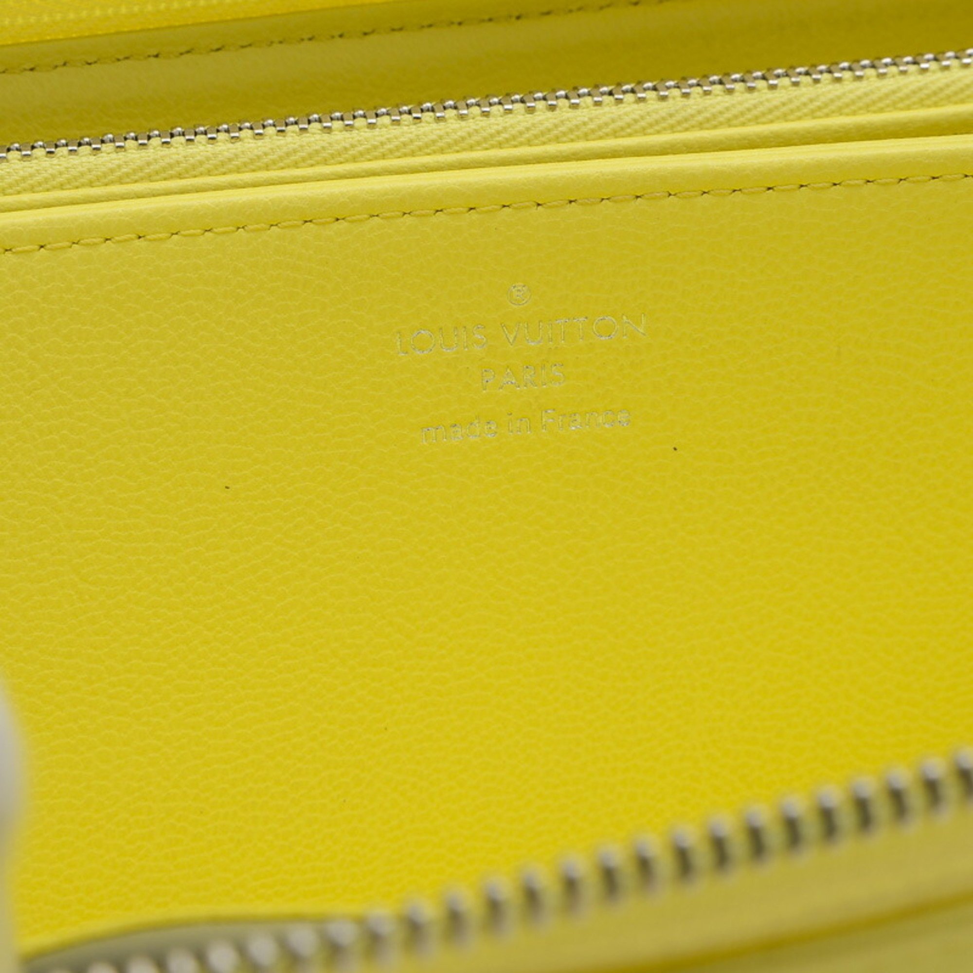 Louis Vuitton Monogram Lamb Leather Zippy Wallet Long Yellow M83104