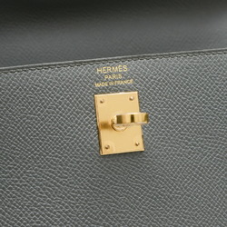 Hermes Kelly 25, Outer Stitching, Epson Handbag, Vert Amande, Y Stamp