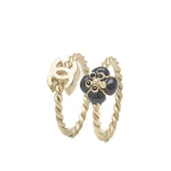 Chanel Twin Ring Coco Mark Camellia Gold B15V