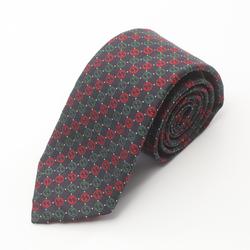 GUCCI Interlocking G Tie Clothing Silk Men's Black Green Red 644510