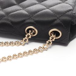 CHANEL Matelasse Shoulder Bag, Fabric, Women's, Black