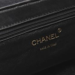 CHANEL Wild Stitch Handbag Canvas Women's Black