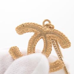 CHANEL Coco Mark Necklace GP (Gold Plated) Women's Gold B11 A