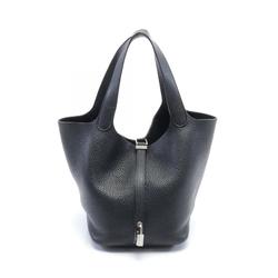 Hermes HERMES Picotin Lock MM Handbag Bag Taurillon Clemence Women's Black