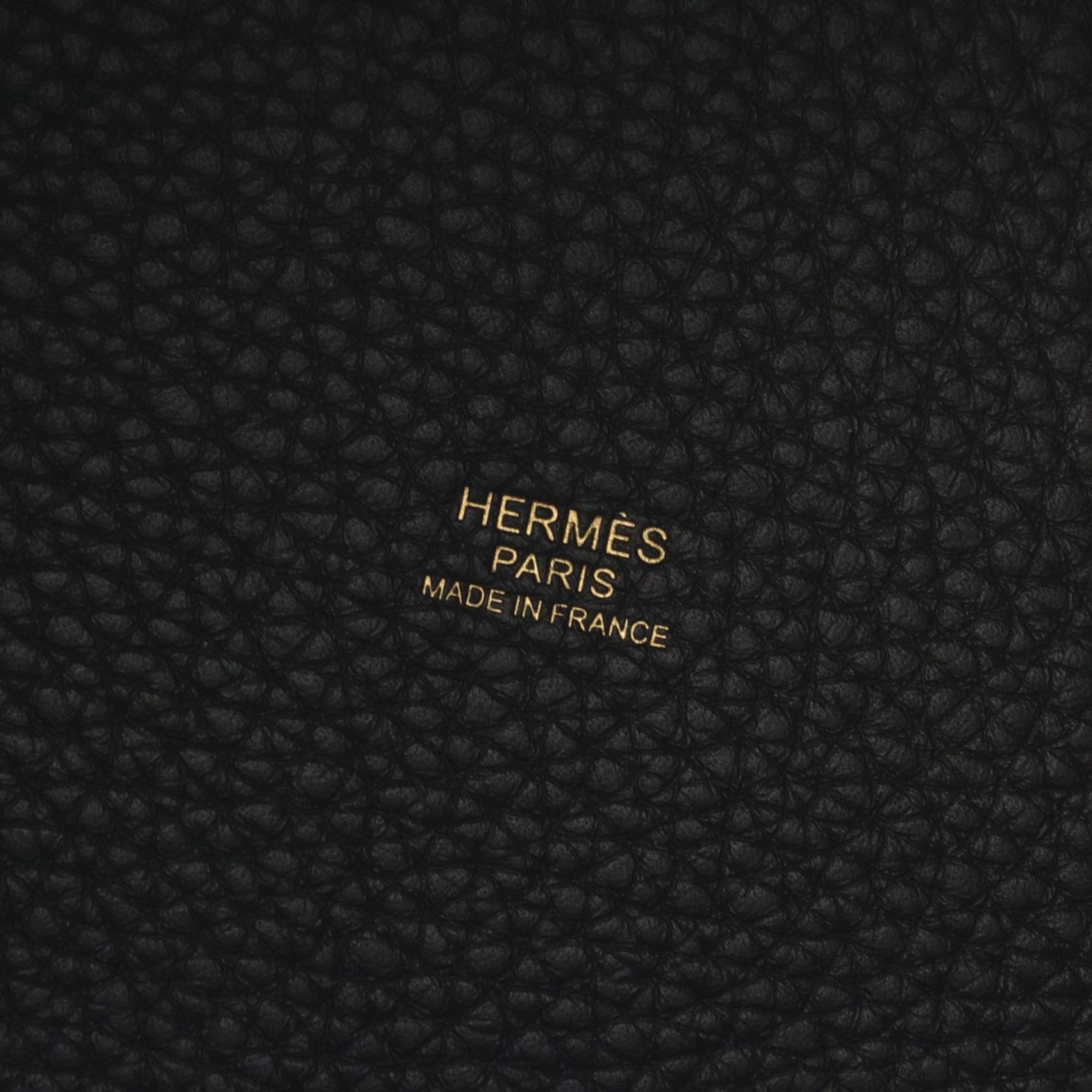 Hermes HERMES Picotin Lock PM Handbag Bag Taurillon Clemence Women's Black 056289CC