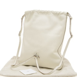 Hermes Bridad Backpack Shoulder Bag Evercolor White D Stamp