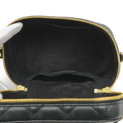 Dior Travel Small Vanity Bag Black Lambskin