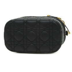 Dior Travel Small Vanity Bag Black Lambskin