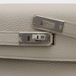 Hermes Kelly 25 Inner Stitching Togo Handbag Beton W Engraved Strap 2