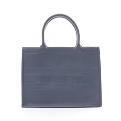 Christian Dior BO TOTE Book Tote Medium Bag Leather Women's Blue