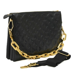 Louis Vuitton Monogram Coussin MM 2-Way Shoulder Bag Chain Leather Noir M57783