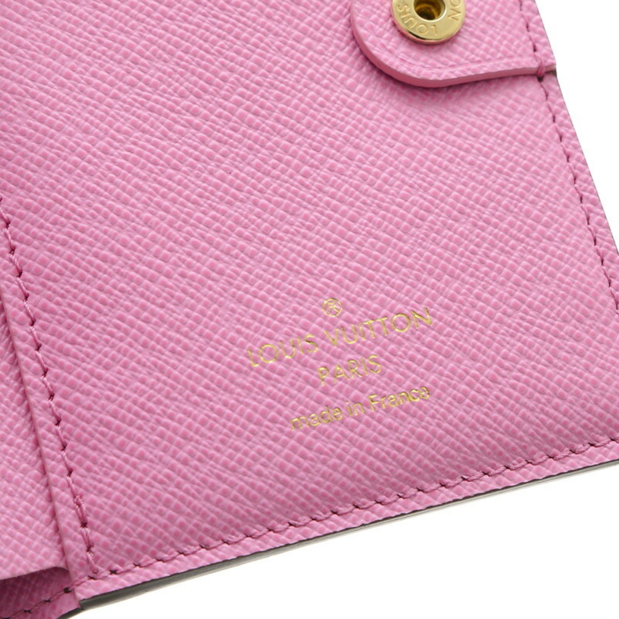 Louis Vuitton Monogram Portefeuille Lisa Bi-fold Wallet Rose Lollipop M82383