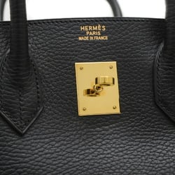 Hermes Birkin 35 Ardennes Handbag Black □F Stamp