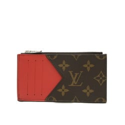 Louis Vuitton Monogram Macassar Coin Card Holder Rouge M82908