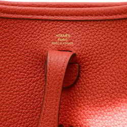 Hermes Evelyn TPM Taurillon Shoulder Bag Rouge Cou U Stamp