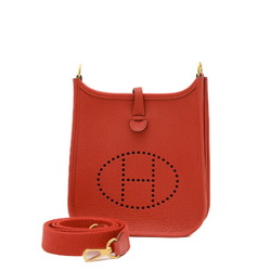 Hermes Evelyn TPM Taurillon Shoulder Bag Rouge Cou U Stamp