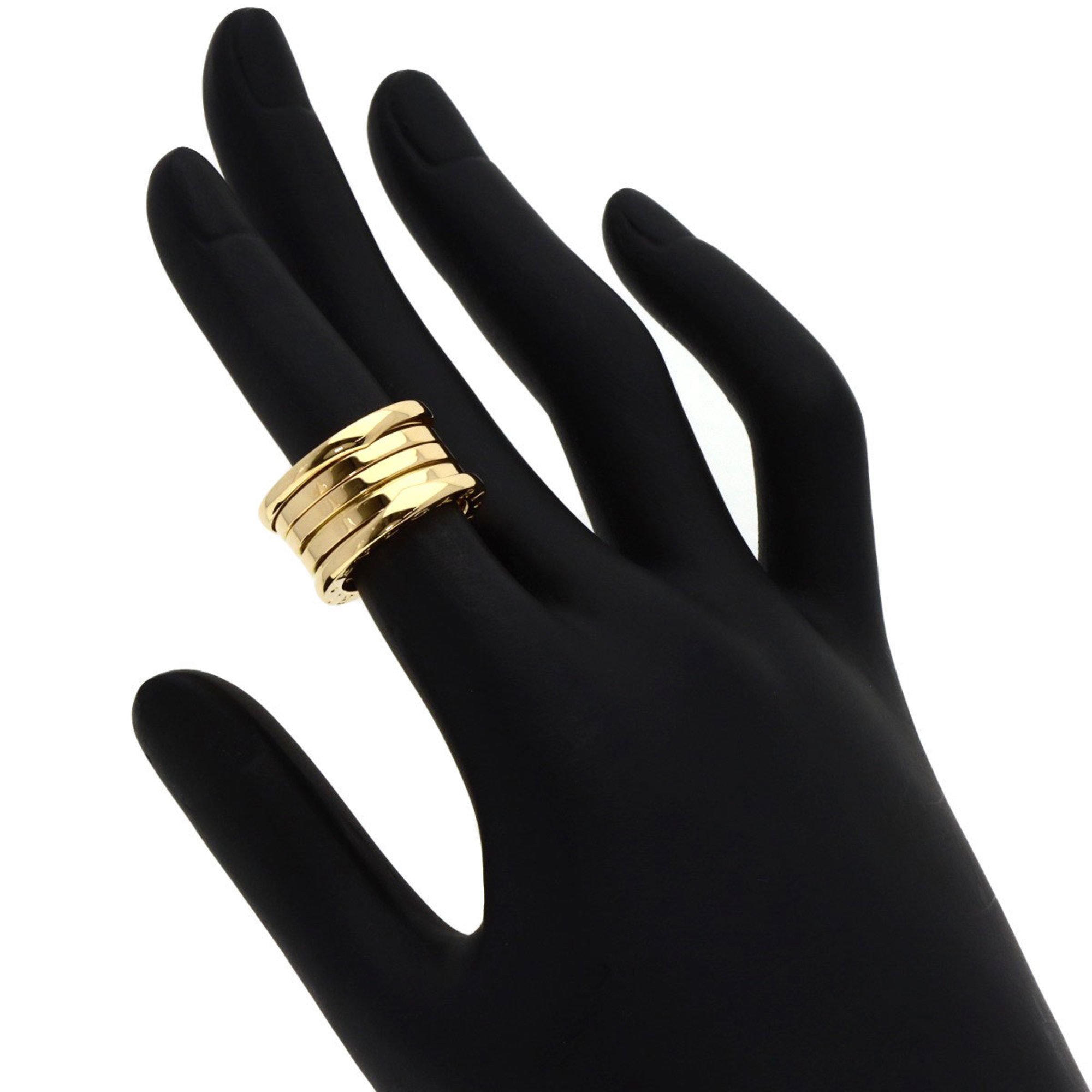 BVLGARI B-zero1 4-band M size #49 Ring, 18K yellow gold, for women,