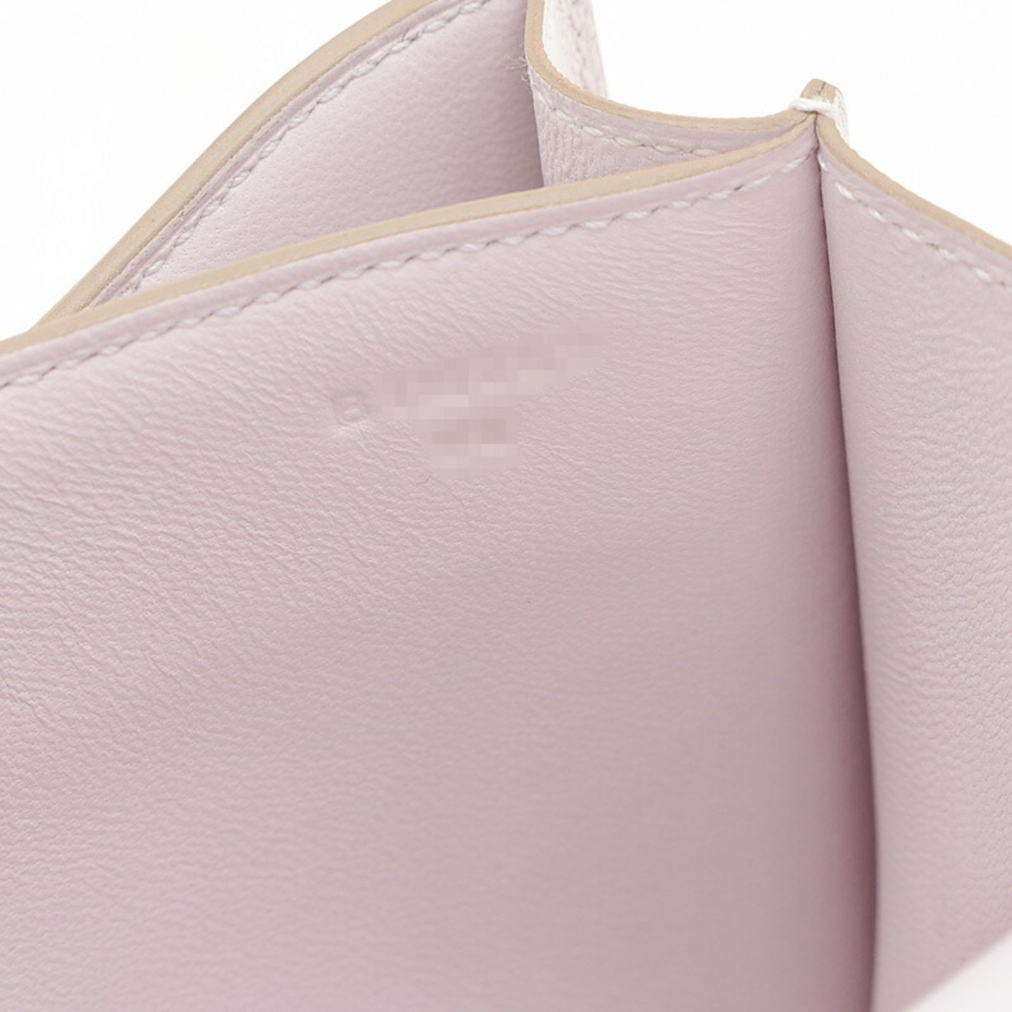 Hermes Constance Miroir Shoulder Bag Chevre Mauve Pale B Stamp