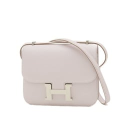 Hermes Constance Miroir Shoulder Bag Chevre Mauve Pale B Stamp