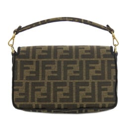 FENDI Zucca pattern shoulder bag canvas for women