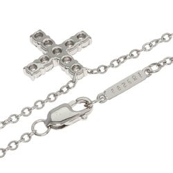 Harry Winston Cross Diamond Necklace Platinum PT950 Ladies HARRY WINSTON