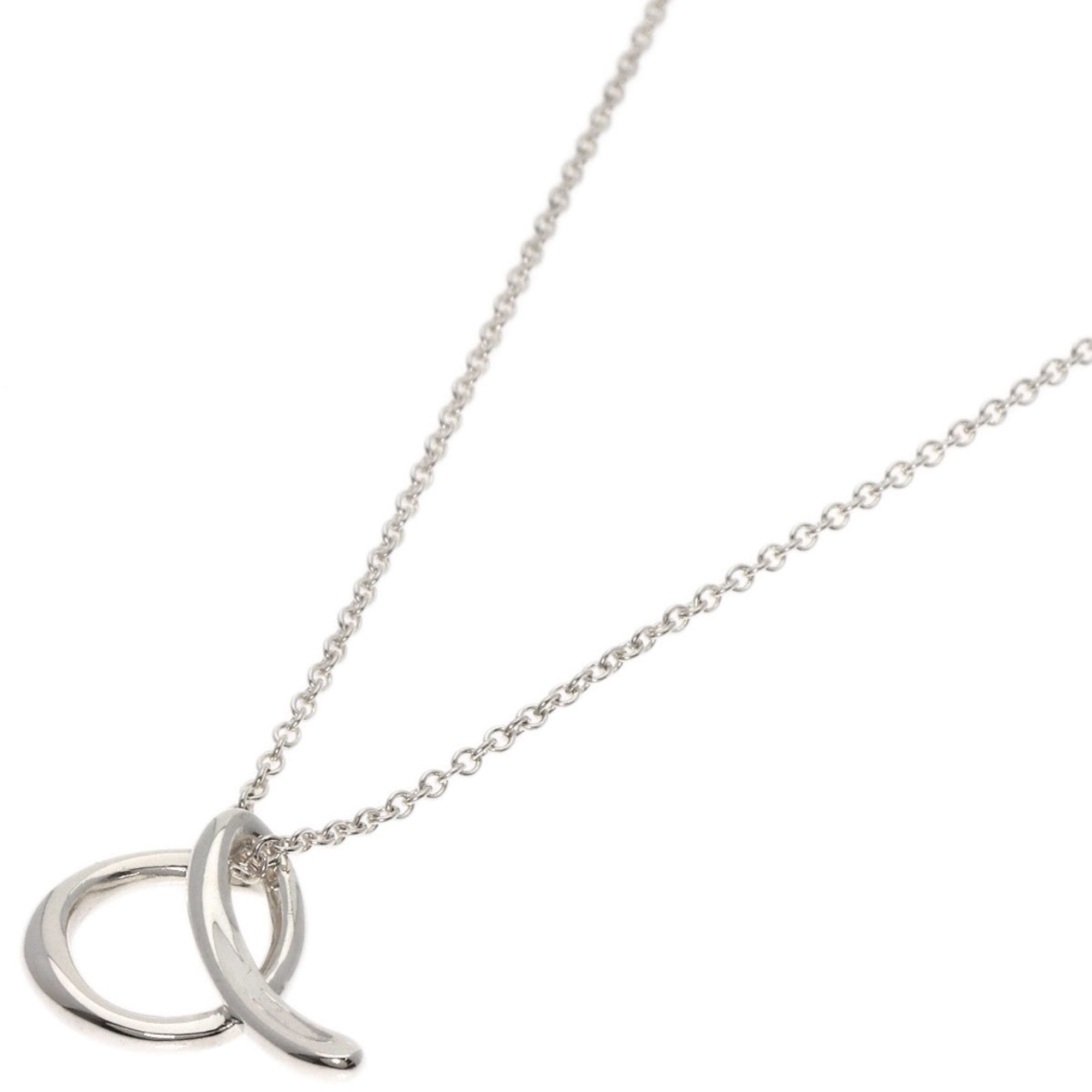 Tiffany & Co. Initial A Necklace Silver Women's TIFFANY