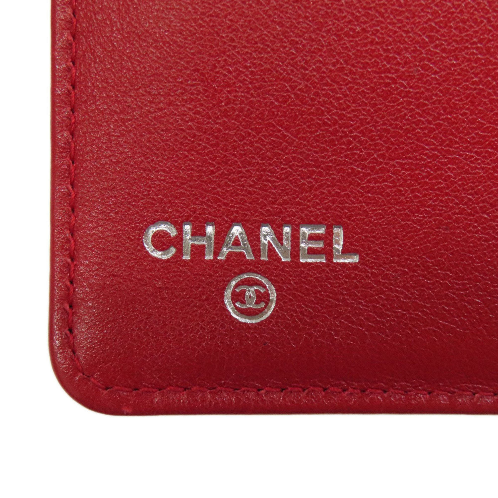 Chanel Coco Mark Long Wallet Caviar Skin Women's CHANEL