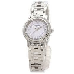 Hermes CL4.210 Clipper Nacle Watch Stainless Steel SS Ladies HERMES