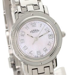 Hermes CL4.210 Clipper Nacle Watch Stainless Steel SS Ladies HERMES