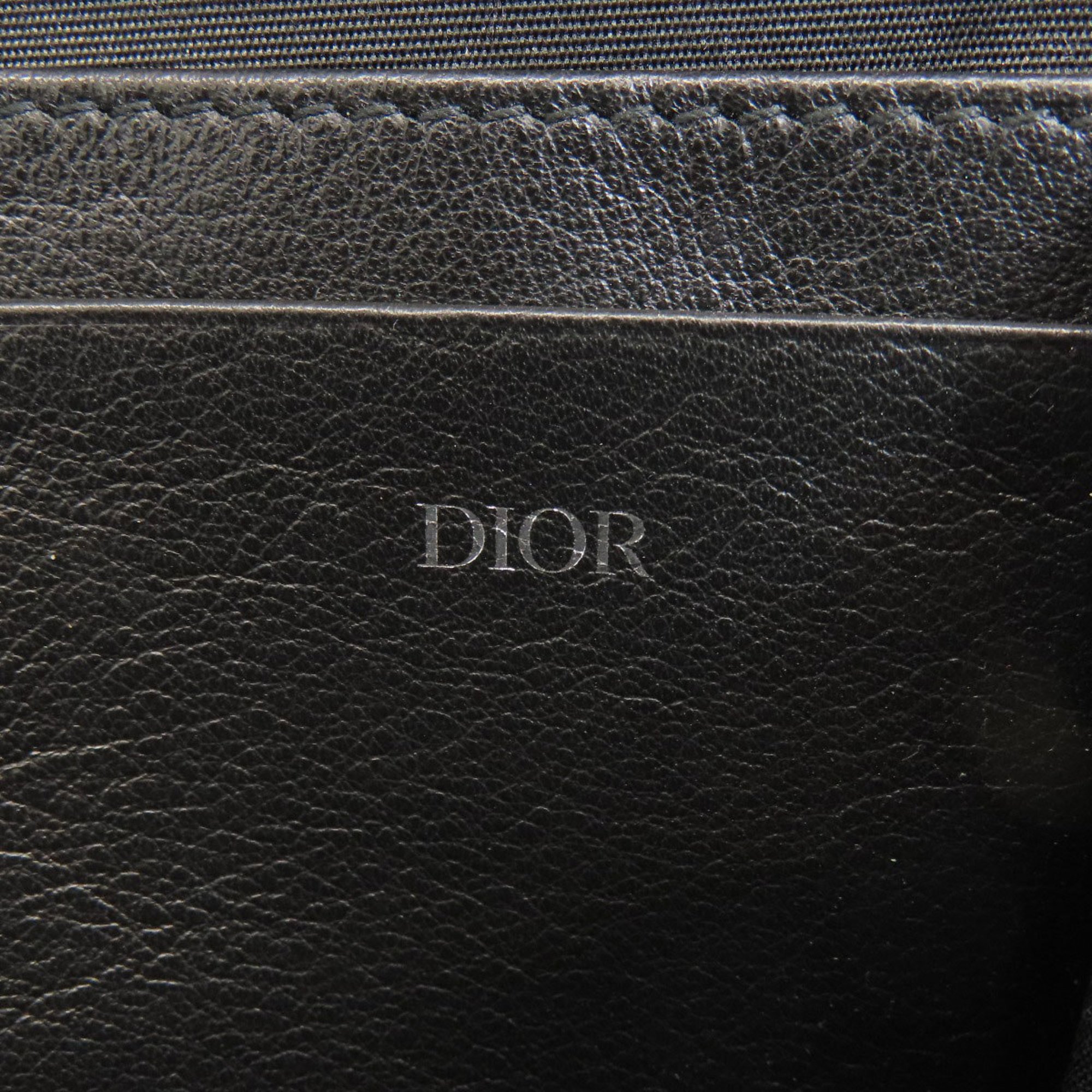 Christian Dior Trotter Pattern Shoulder Bag Leather Women's CHRISTIAN DIOR