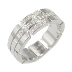 CARTIER Tank Francaise Diamond Ring, K18WG (White Gold), Diamond, Women's, Clear