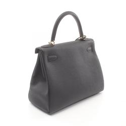 Hermes Kelly 28 Handbag Togo Women's Black 027630CC