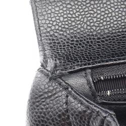 CHANEL Matelasse Handbag Bag Caviar Skin (Grained Calf) Women's Black A12397