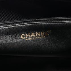 CHANEL Matelasse Tote Bag, Lambskin, Women's, Black