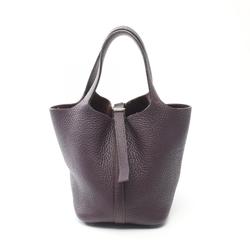 Hermes HERMES Picotin PM Handbag Bag Taurillon Clemence Women's Purple